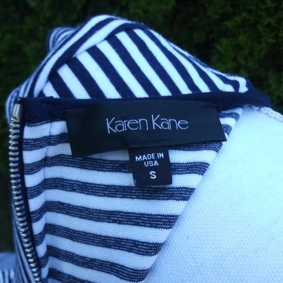 Karen Kane Striped Cap Sleeve Top Size Small - Picture 5 of 5